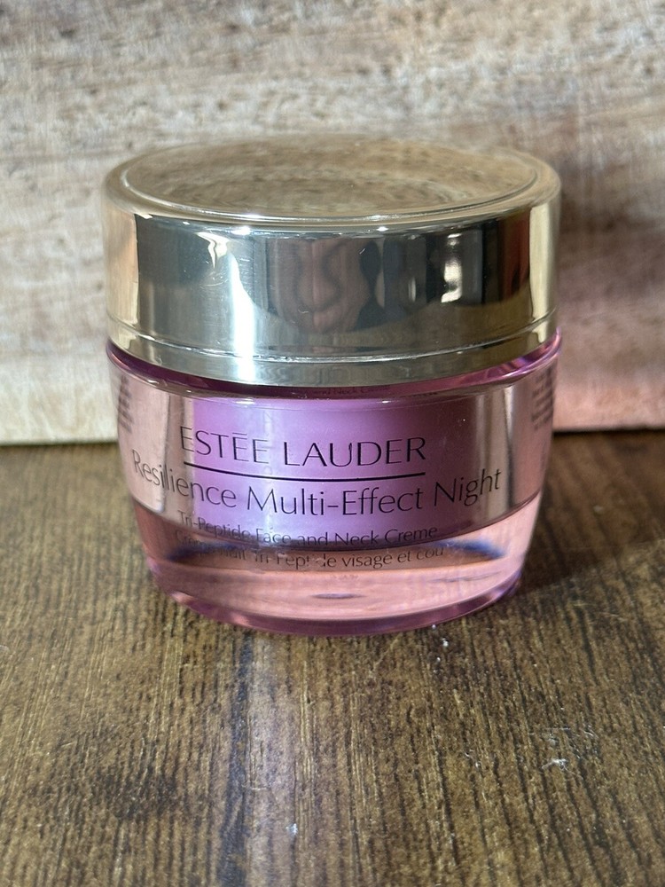 Estee Lauder Resilience Multi-Effect Tri-Peptide Face Neck Night Cream .5oz NWOB