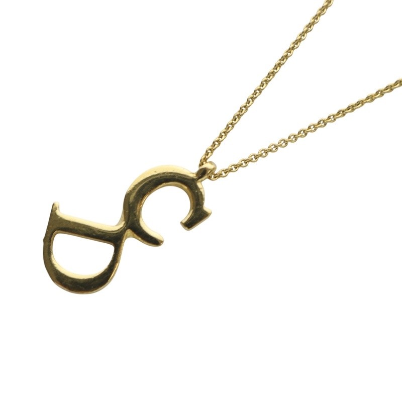 Christian Dior Y0812 Cd Logo Gold Pendant Necklace for Women Yo5