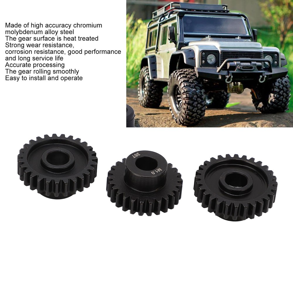 26T 27T 28T RC Motor Gears 25DP 1.0M 8mm RC Pinion Motor Gear Set