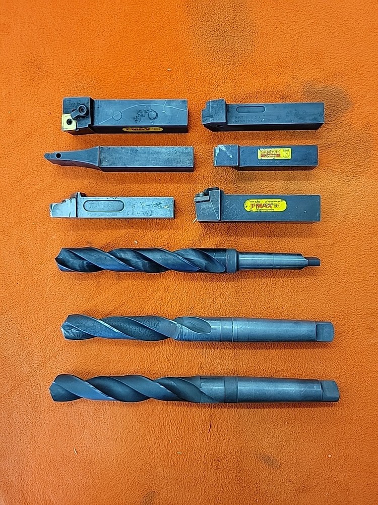 Machinist Tool Lot – Sandvik HSS Drills & MT3 MT4 Tool Holders – Buy Now  -image