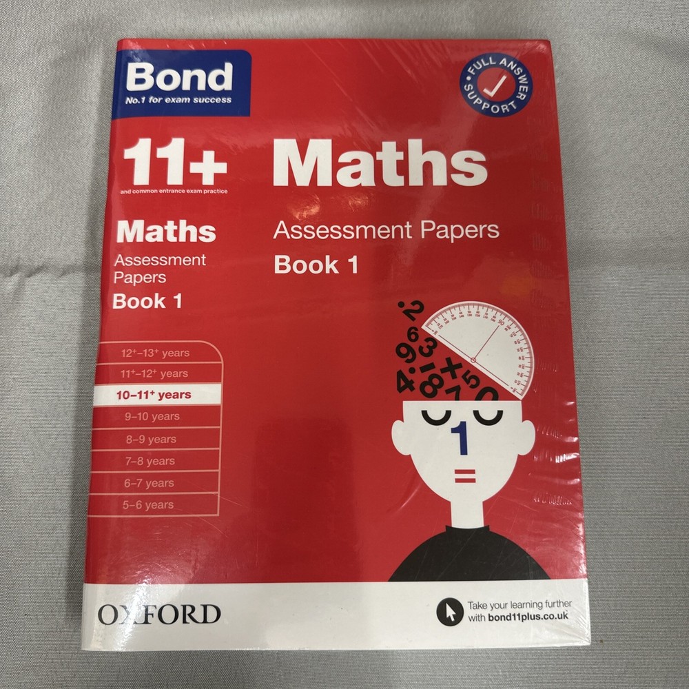 Bond 11 Plus Age 10-11 Set Of 4 Books Assessment Papers, Maths, English, Verbal