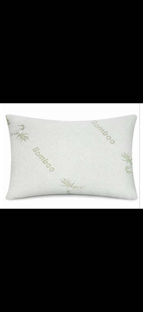 Bamboo Memory Foam Queen Pillow Hypoallergenic with Carry Bag