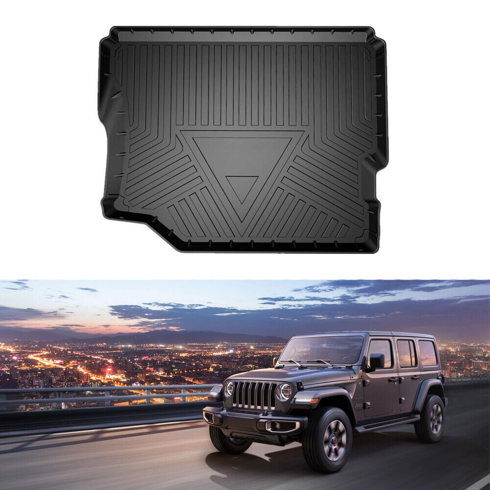 For 2018-2023 Wrangler JL 4-Door Black Rear Cargo Trunk Liner Floor Cover Mat