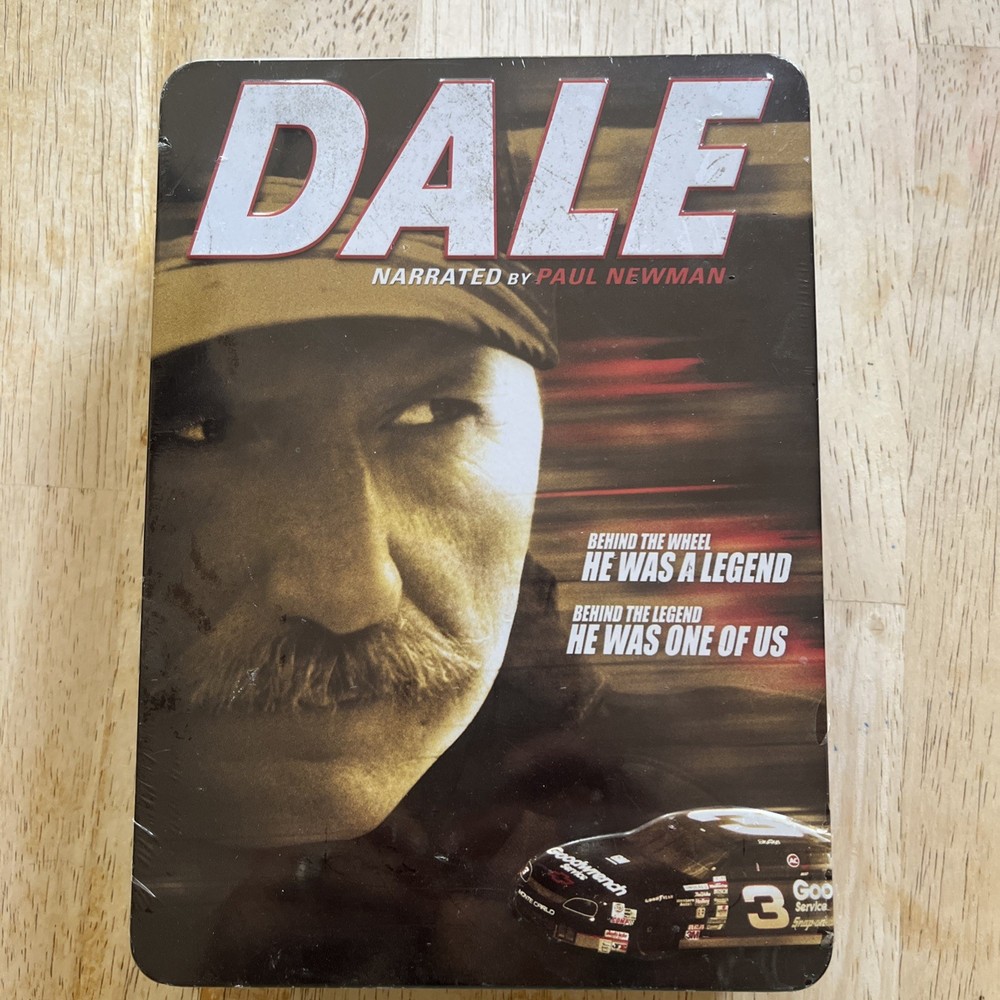 Dale Earnhardt 6-DVD NASCAR Collector Set in Tin Box with Paul Newman Narration