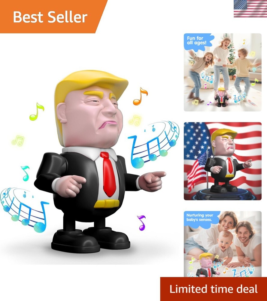 Trump Dancing Robot Toy for Kids – Rechargeable, Interactive Prank Gift  