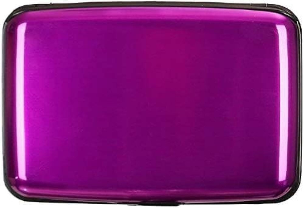 RFID Blocking Aluminum Credit Card Holder Hard Shell for Business Cards and IDs