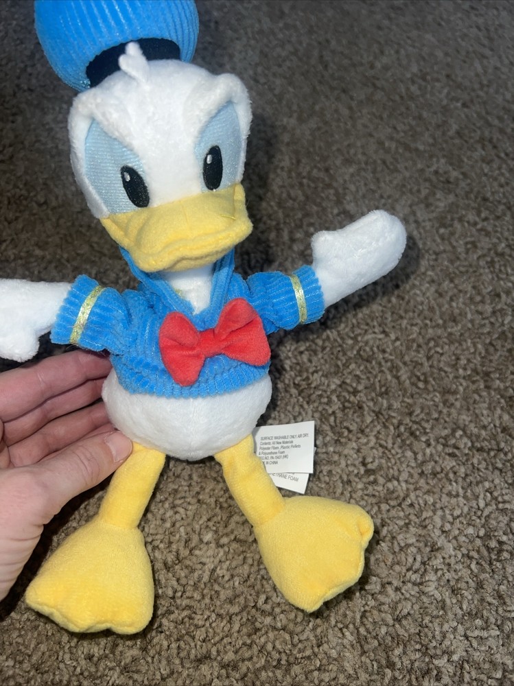 Disney Donald Duck 9 Inch Plush Stuffed Animal Beanie Toy