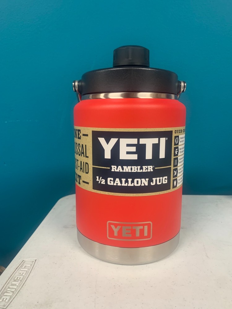 Yeti Rambler Half Gallon Jug in Rescue Red - Free Shipping