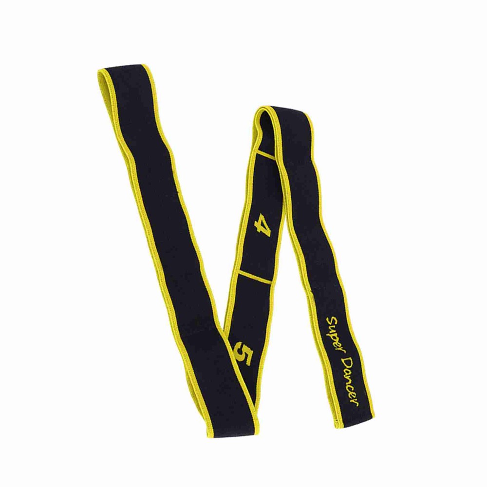 Yellow Yoga Resistance Band for Latin Dance, Stretching, and Fitness Training