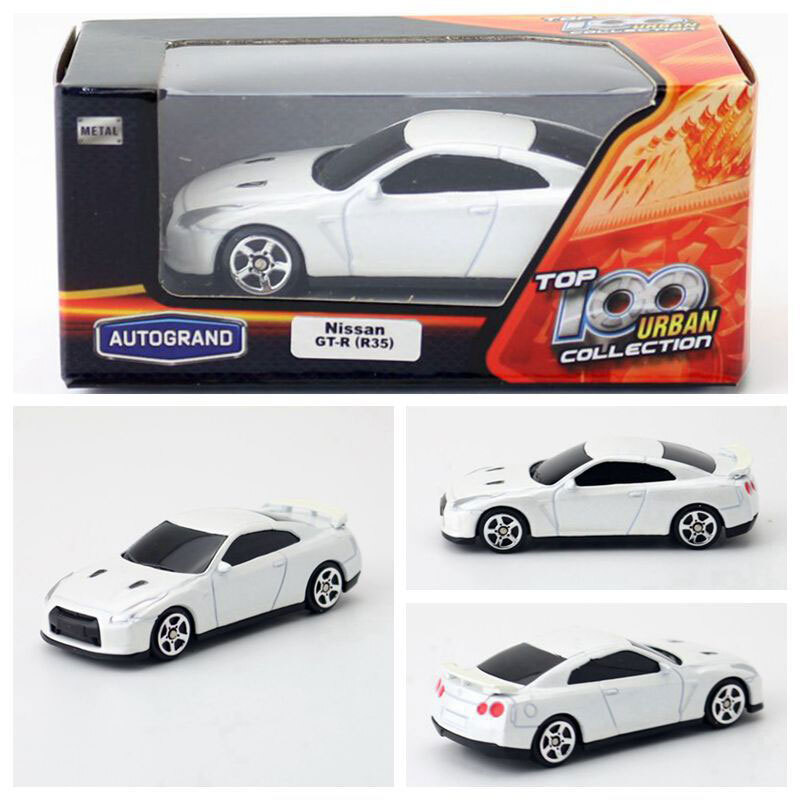 1:64 Nissan GT-R (R35) Model Car Diecast Toy Vehicle Boys Toys Kids Gifts White