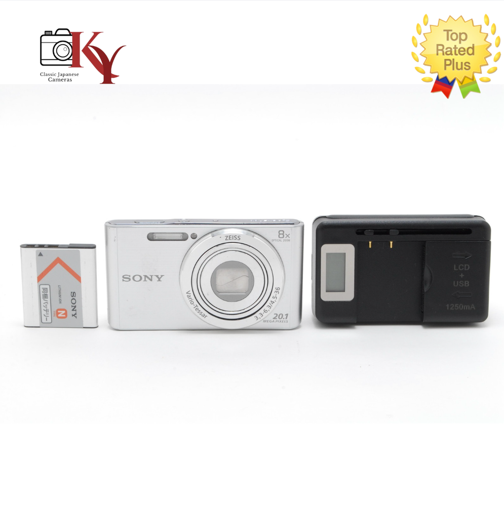 ⏯️[NEAR MINT] SONY Cyber-shot DSC-W830 Silver 20.1MP Digital Camera From JAPAN