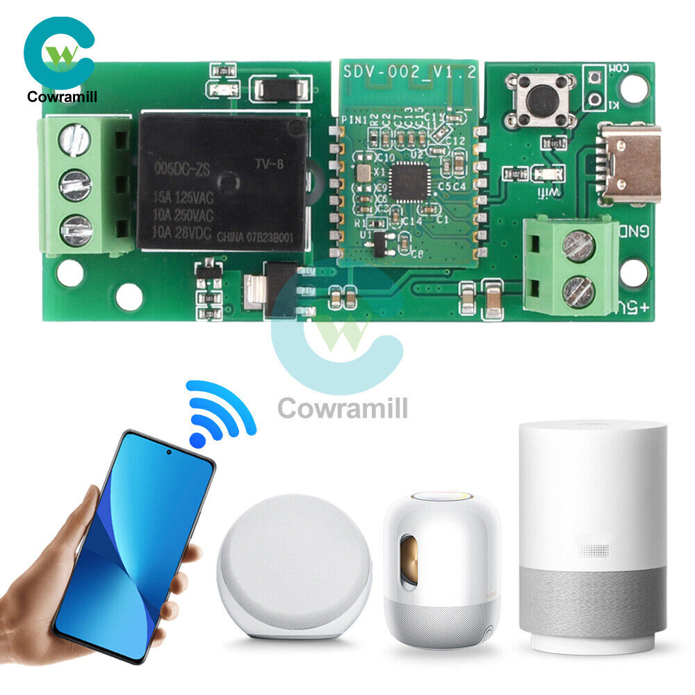 Single Channel Bluetooth WIFI inching Self-locking Module Relay Switch Module