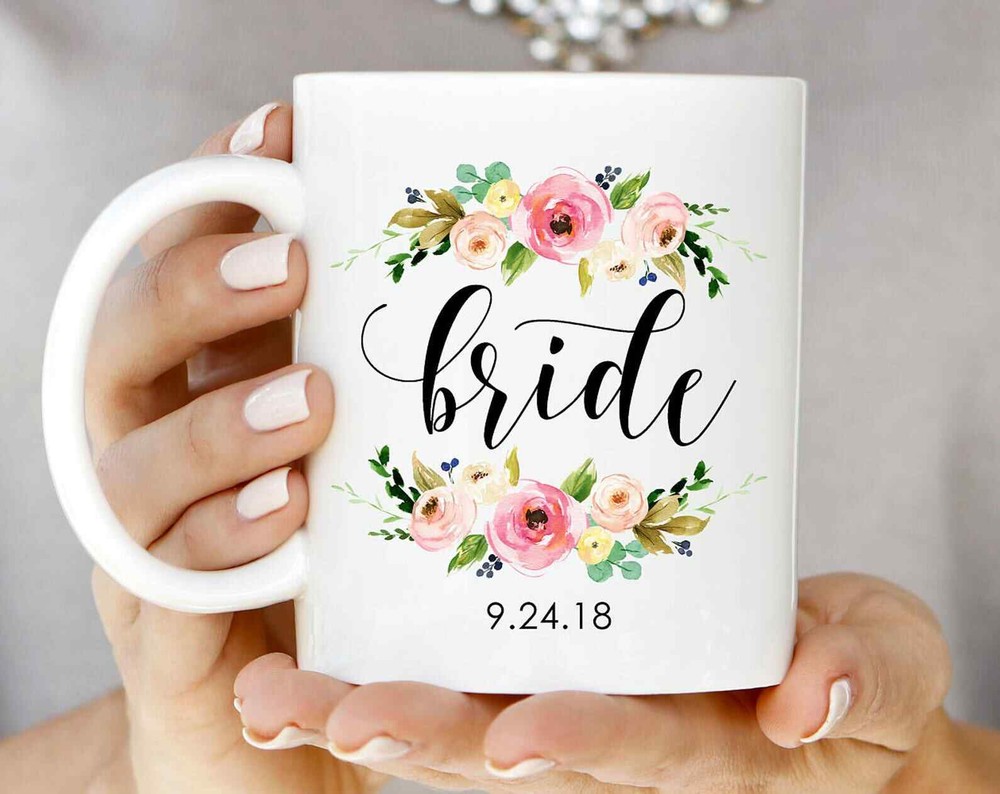 Bride Mug Date Bride Mug Bride Mug Personalized Mug For Bride Bridal Mugs Bride