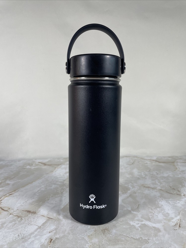 Hydro Flask Wide Mouth 2.0 Flex Cap Black 20 oz Columbia Label