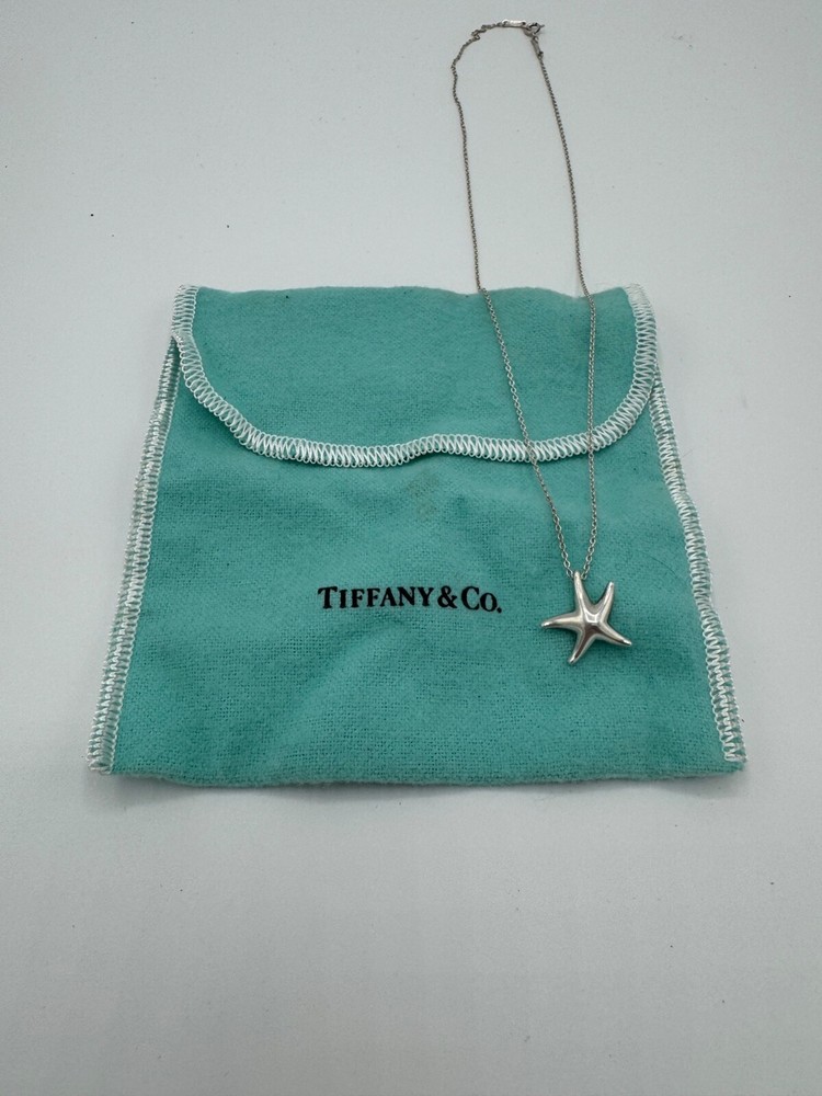 Tiffany Elsa Peretti Starfish Pendant in Sterling Silver