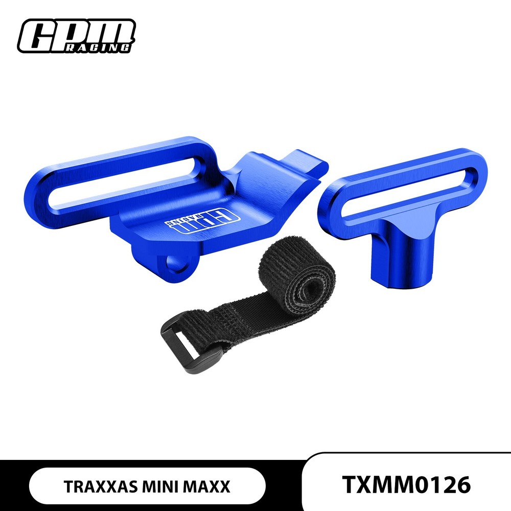 GPM 7075 Alloy Retainer, Battery Hold-Down For TRAXXAS Mini Maxx Monster Truck