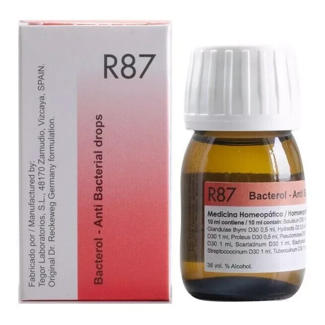 Dr. Reckeweg R87 Anti-Bacterial Drops  ( 30 ML ) Homeopathic Remedies