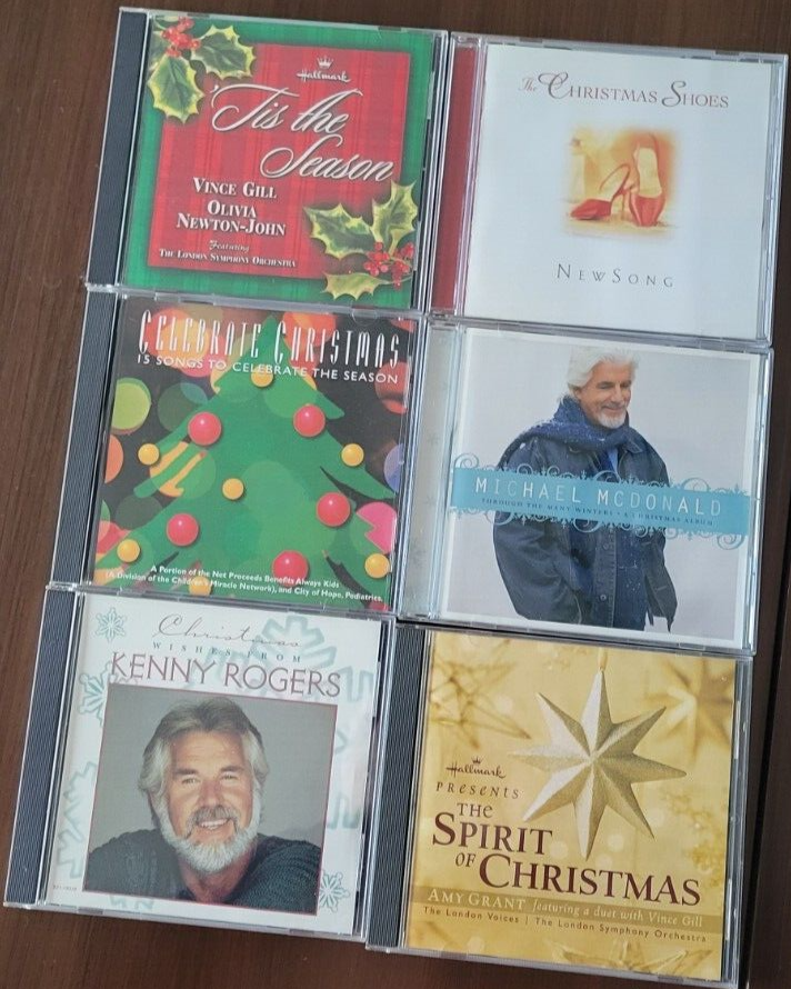 Six Christmas CDs including Hallmark Tis the Season and The Spirit of Christmas