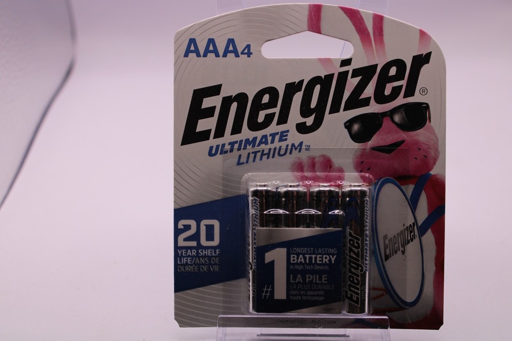 Energizer L92BP4 3Ah 1.5V AAA Lithium Battery Long-Lasting Power