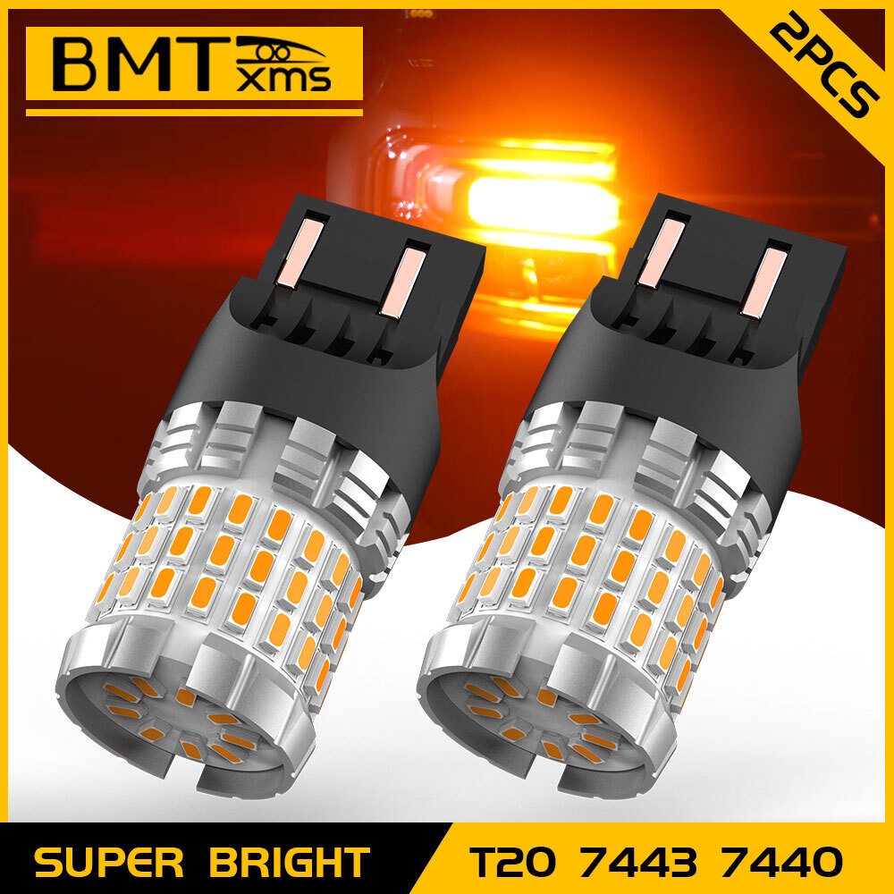 7443 7440 7444 LED Yellow 3000K Front Turn Signal Light for GMC Yukon 2009-2012