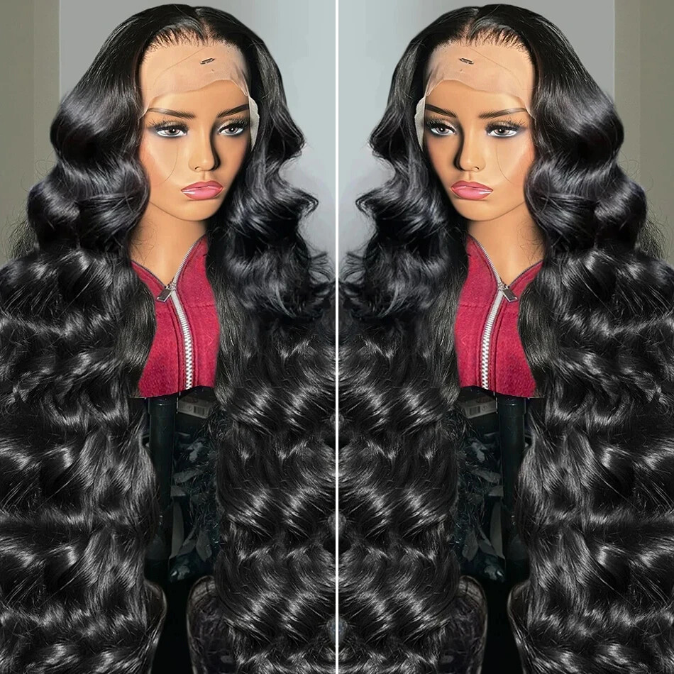 HD Lace Front Wig 13x4 Transparent Body Wave Human Hair Glueless 5x5 Closure