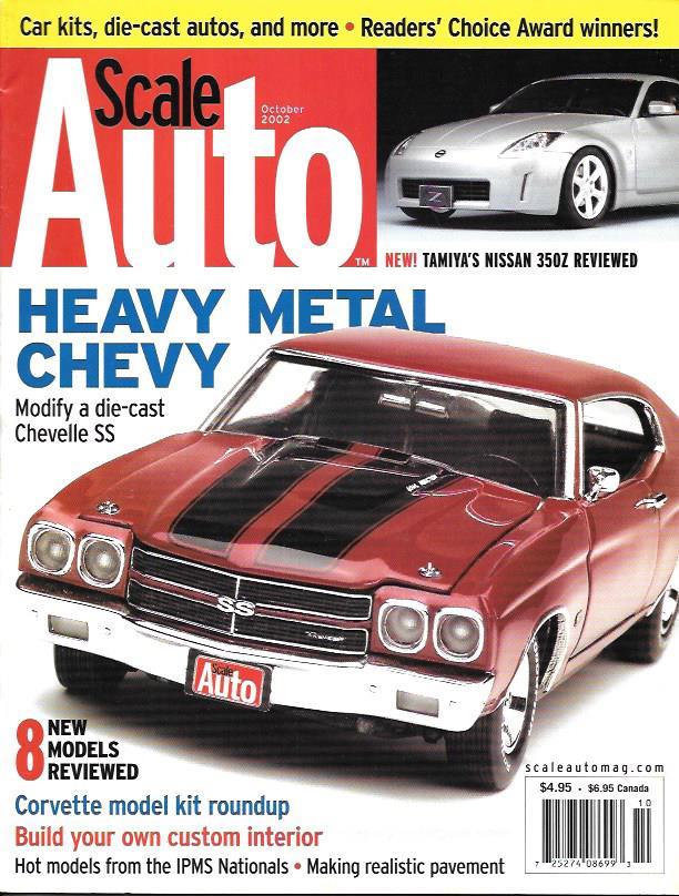 Scale Auto Enthusiast Oct 2002 Chevelle SS Corvette Custom Interior Pavement