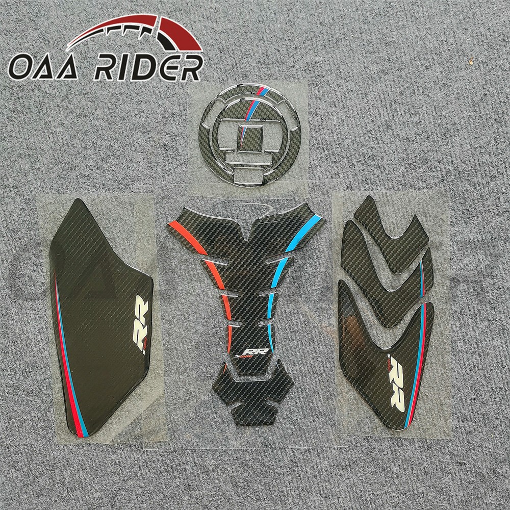 Tank Pad Gas Cap Cover Grip Triple Clamp Sticker Decal For BMW S1000RR 2009-2014