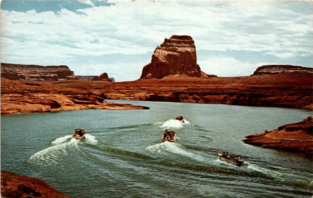 Canyon Tours, Rainbow Bridge, Last Chance arm, Lake Powell, Glen Postcard