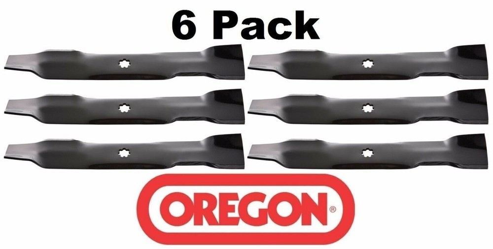 6 Pack Oregon 92-105 Mulching Mower Blade for John Deere GX21786 48