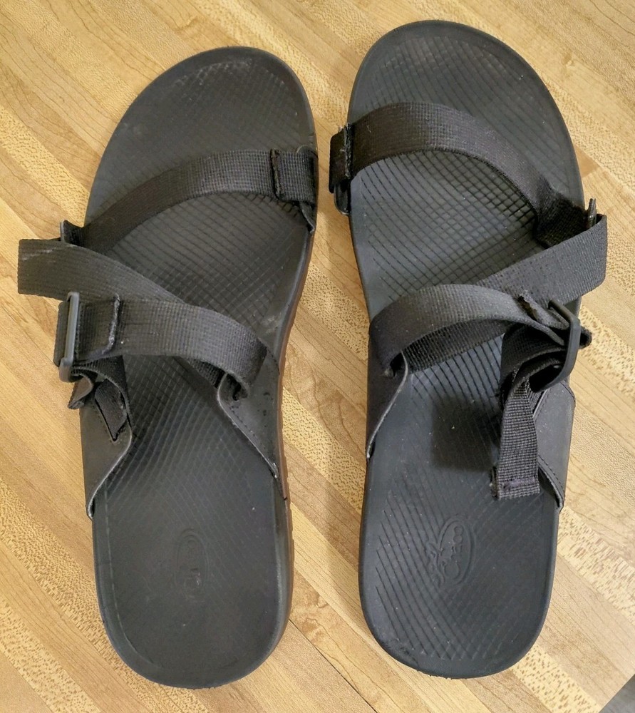 Chaco Chillos Slide Fret Black Comfort Sandal Men's 14 NWT