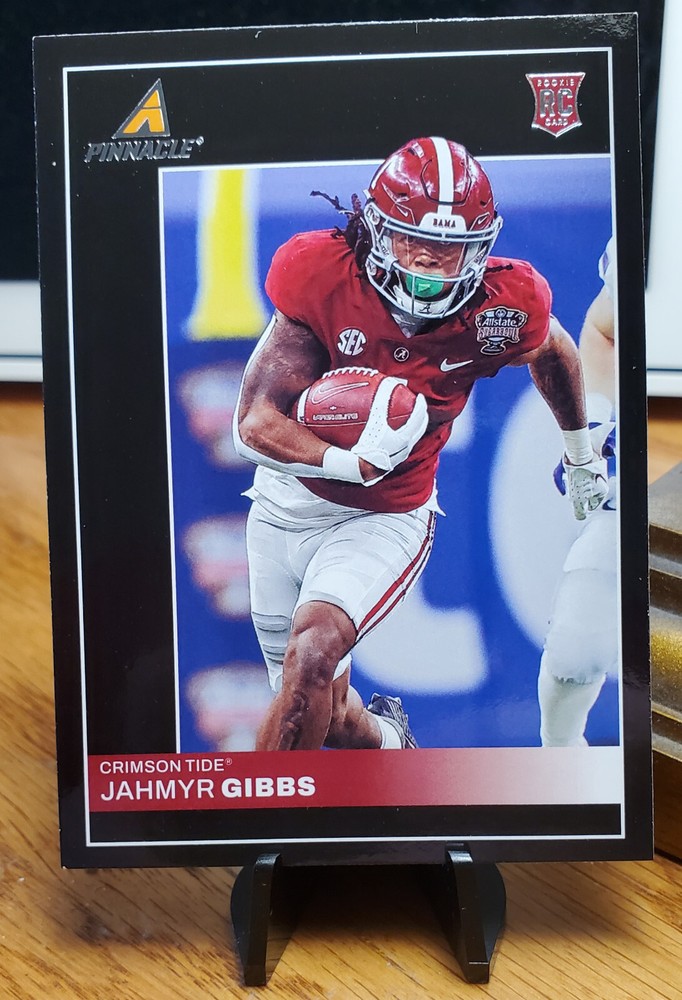 2023 Panini Chronicles Draft Picks Pinnacle Jahmyr Gibbs RC #12 BAMA/DET