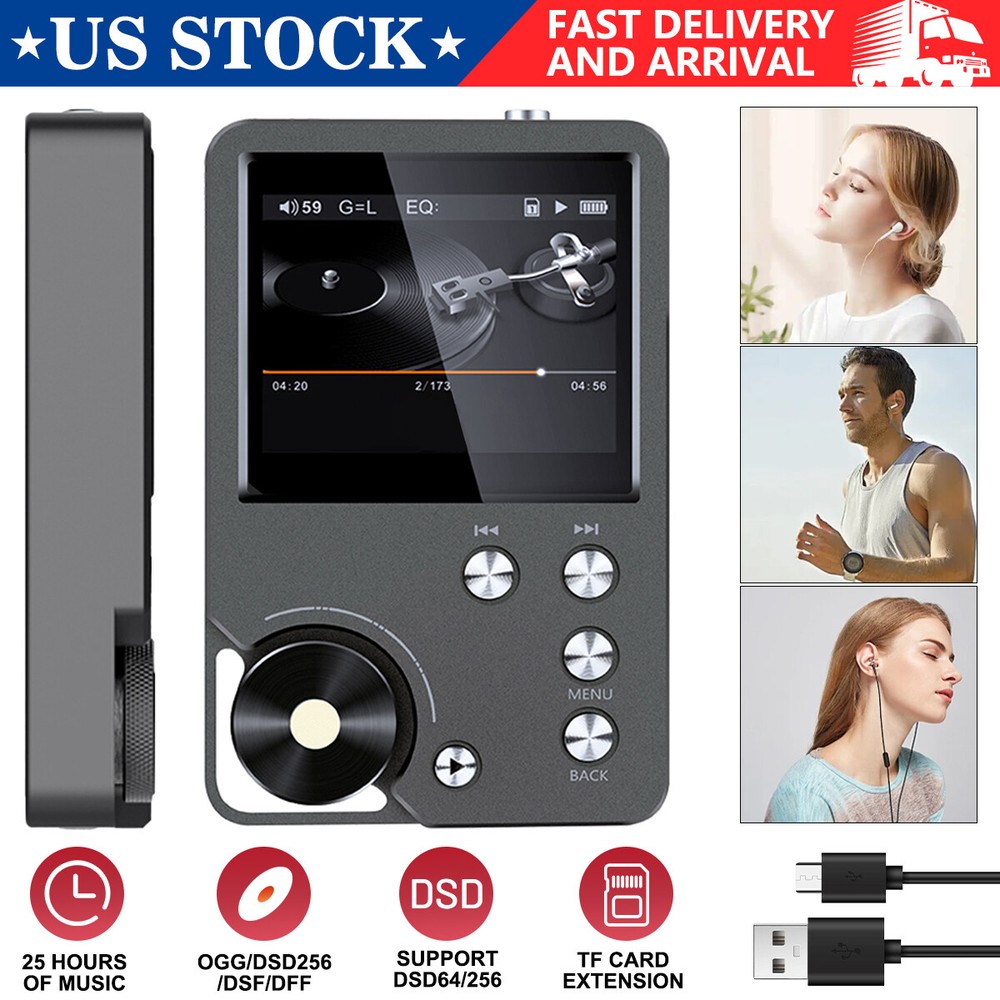 Portable HiFi MP3 Player DSD High Definition Lossless Digital Audio Music Player