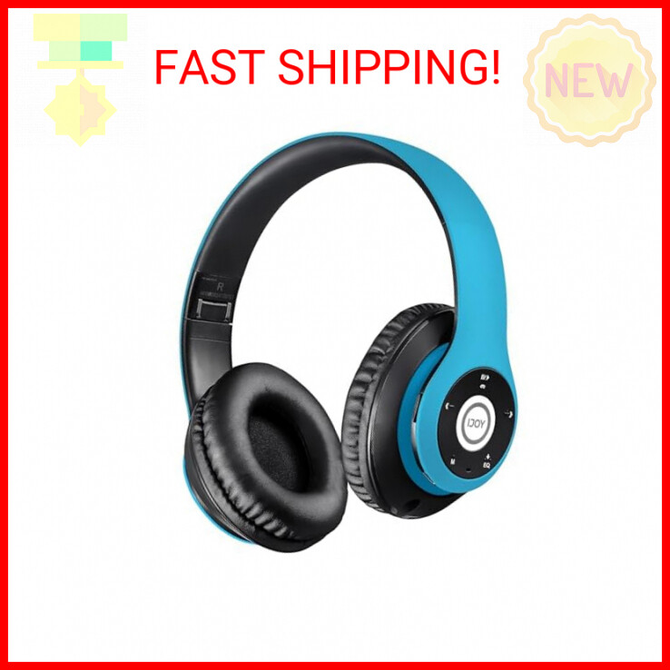 iJoy Rechargeable Wireless Bluetooth Over-Ear Headphones with Mic Matte EDM Design  