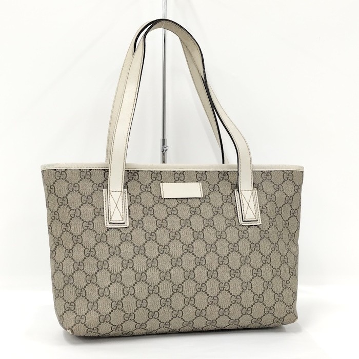 GUCCI GG Supreme PVC Leather Tote Bag 211138 969935