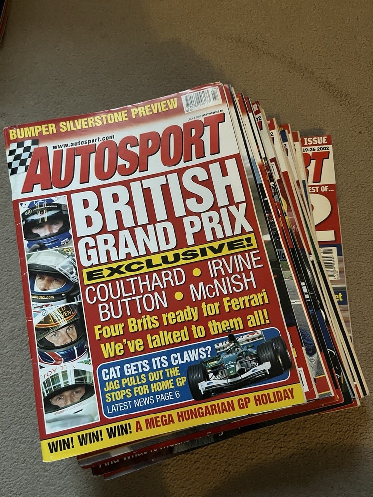Giant Joblot Bundle Of Autosport Magazine July To December 2002