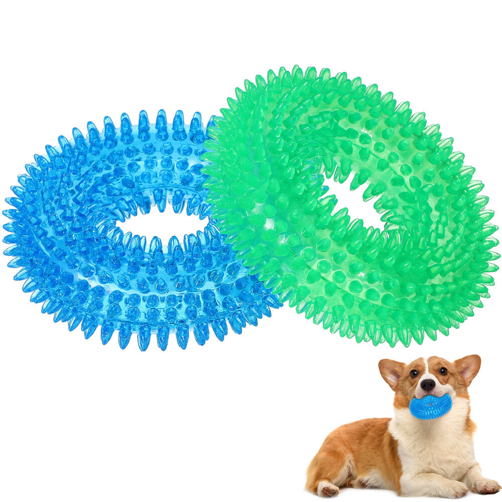 2 Pcs Creative Molar Teeth Toys Puppy Chew Toys Teething Dog Chew Toys