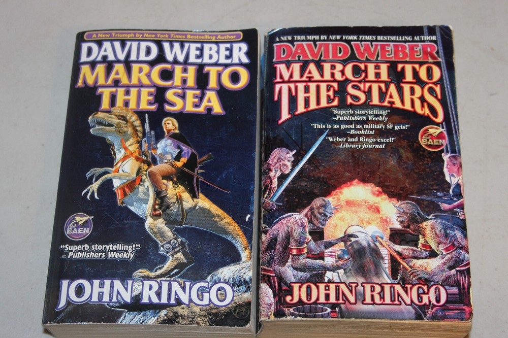 March to the Sea and March to the Stars by David Weber, John Ringo. Lot of 2.