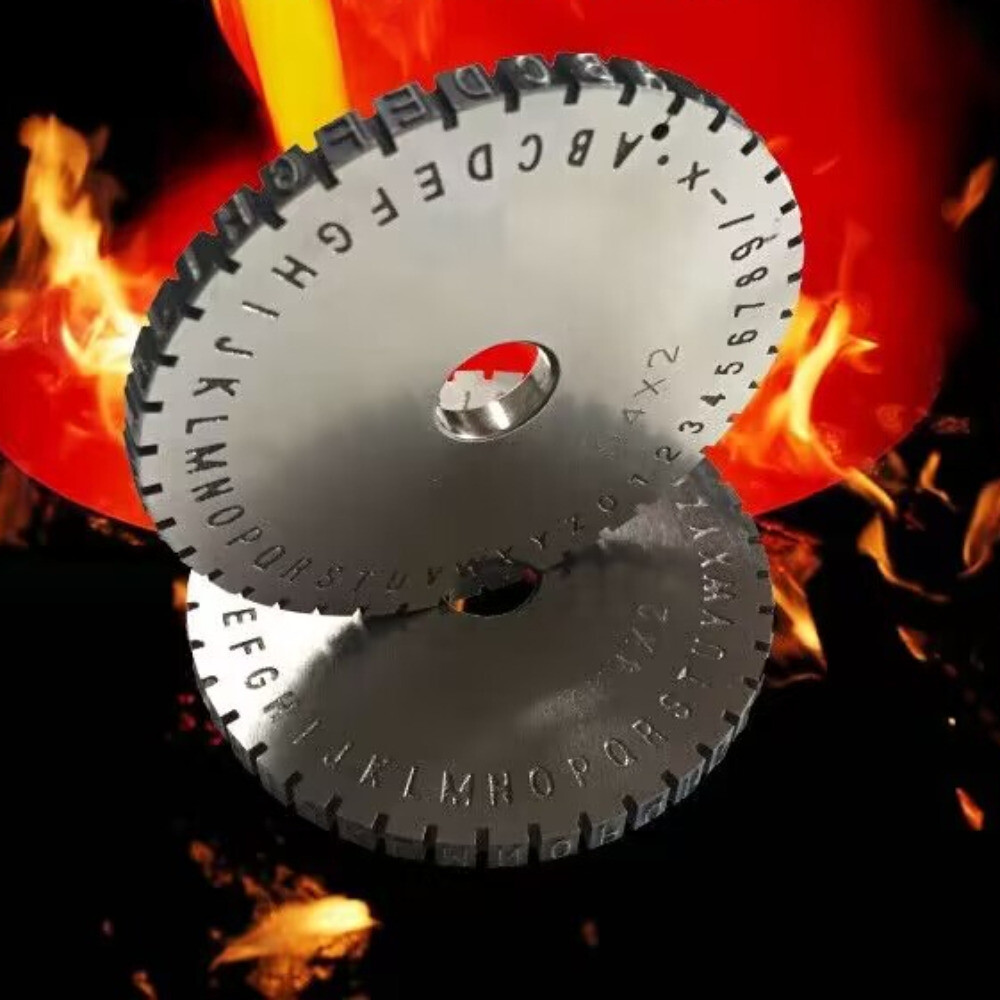 1pc Letter Wheel Semi-automatic Sheet Embosser Metal marking Stamping Printer-image