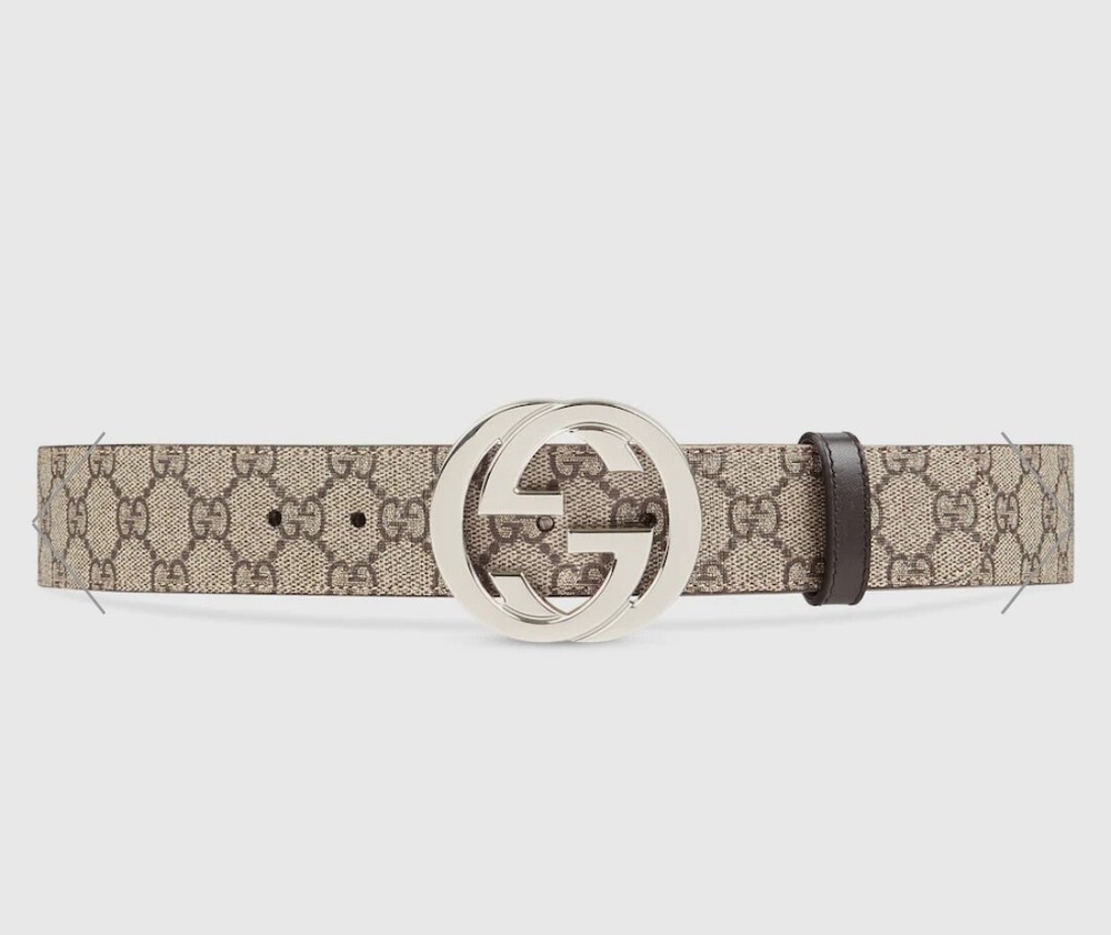Authentic Classic Mens Gucci Monogram GG Belt Sz 36