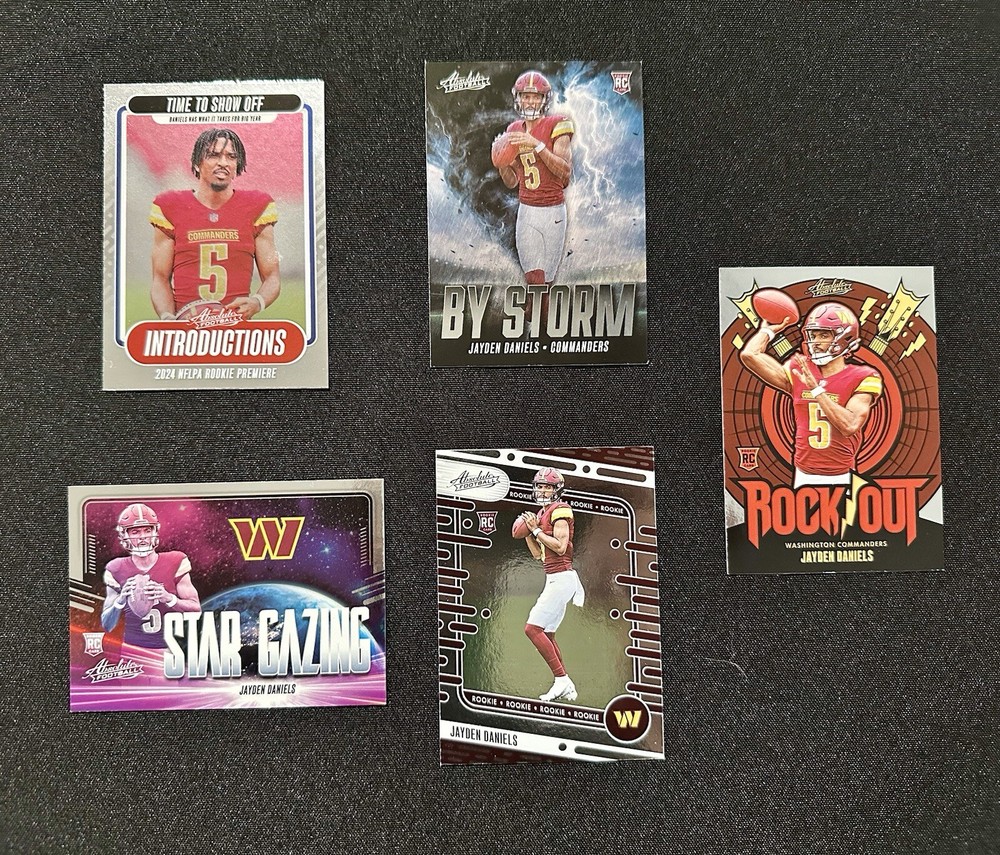 Jayden Daniels Rookie Card Lot - 5