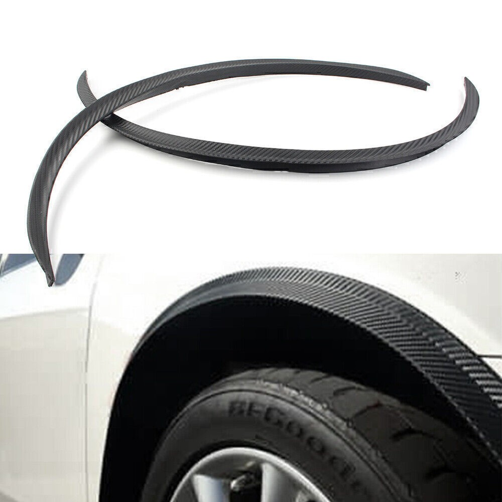 2pcs Universal Car Wheel Eyebrow Arches Lips Fender Flares Protector Trim Cover
