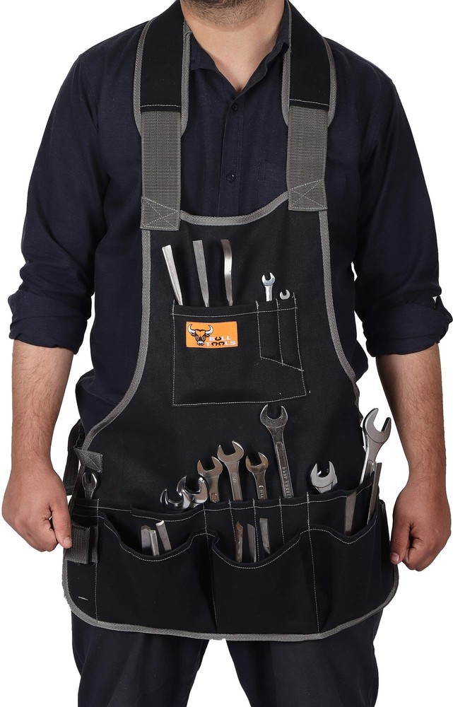 BULL TOOLS Bt 19-1103 Heavy Weight 15 Oz. Dyed Duck Cotton Canvas 16 Pocket U...