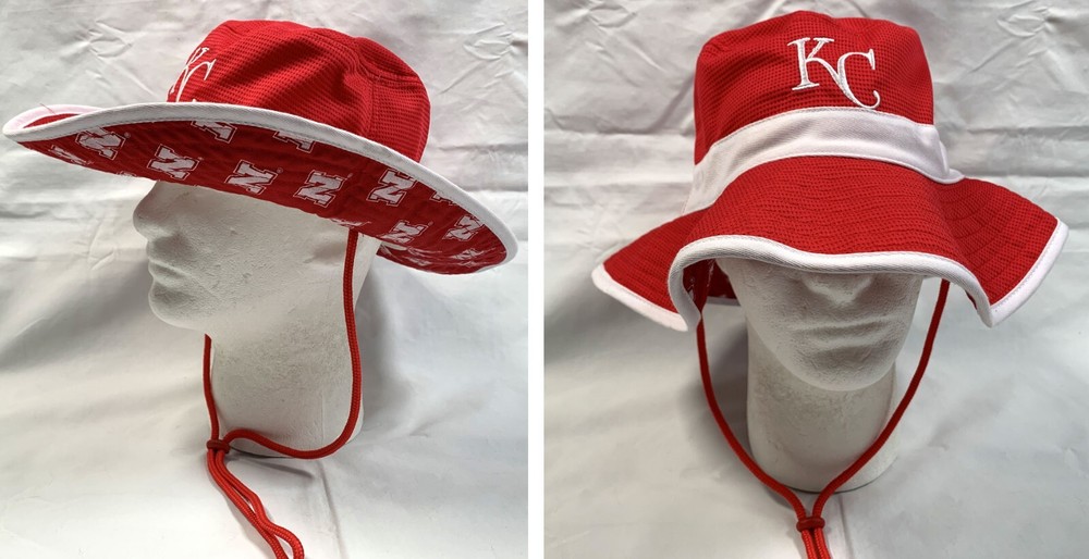 KC Chiefs Nebraska Cornhuskers Boonie Hat with Red Acrylic Chin Strap