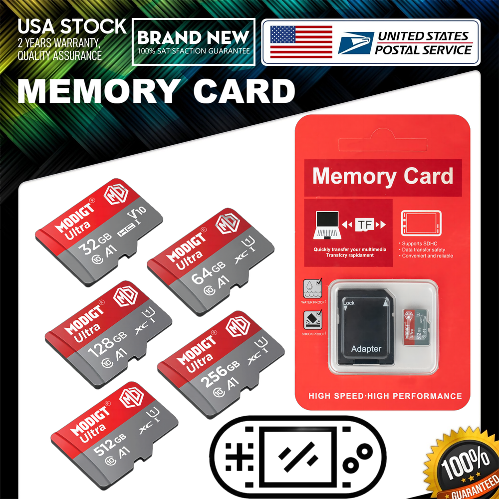 Micro SD Card Memory 32G 64GB 128GB 256GB 512GB Lot Ultra Size Wholesale or MORE