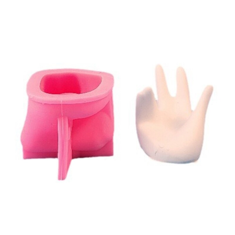 Hand-Shaped Resin Molds for Necklace Ring Jewelry Display Stands