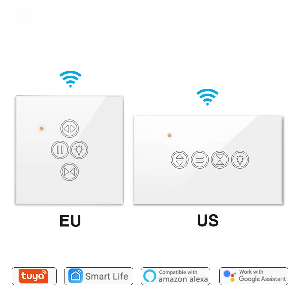 Tuya WiFi Smart Switch for Roller Blinds Remote Curtain Control