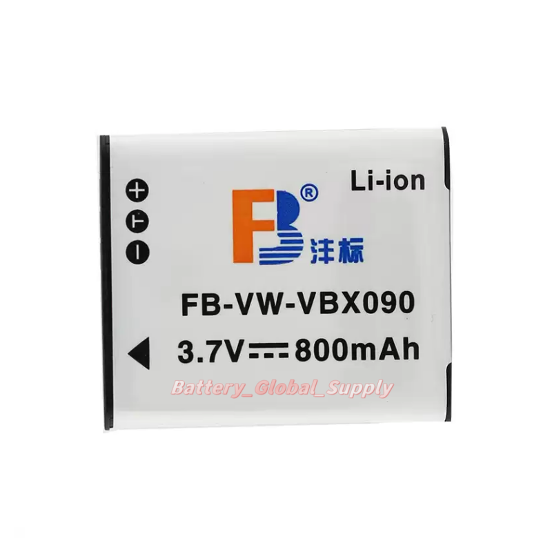 VW-VBX090 FB Camera Battery for PANASONIC HX-WA2 WA20 800MAH 3.7V New 1 PCS