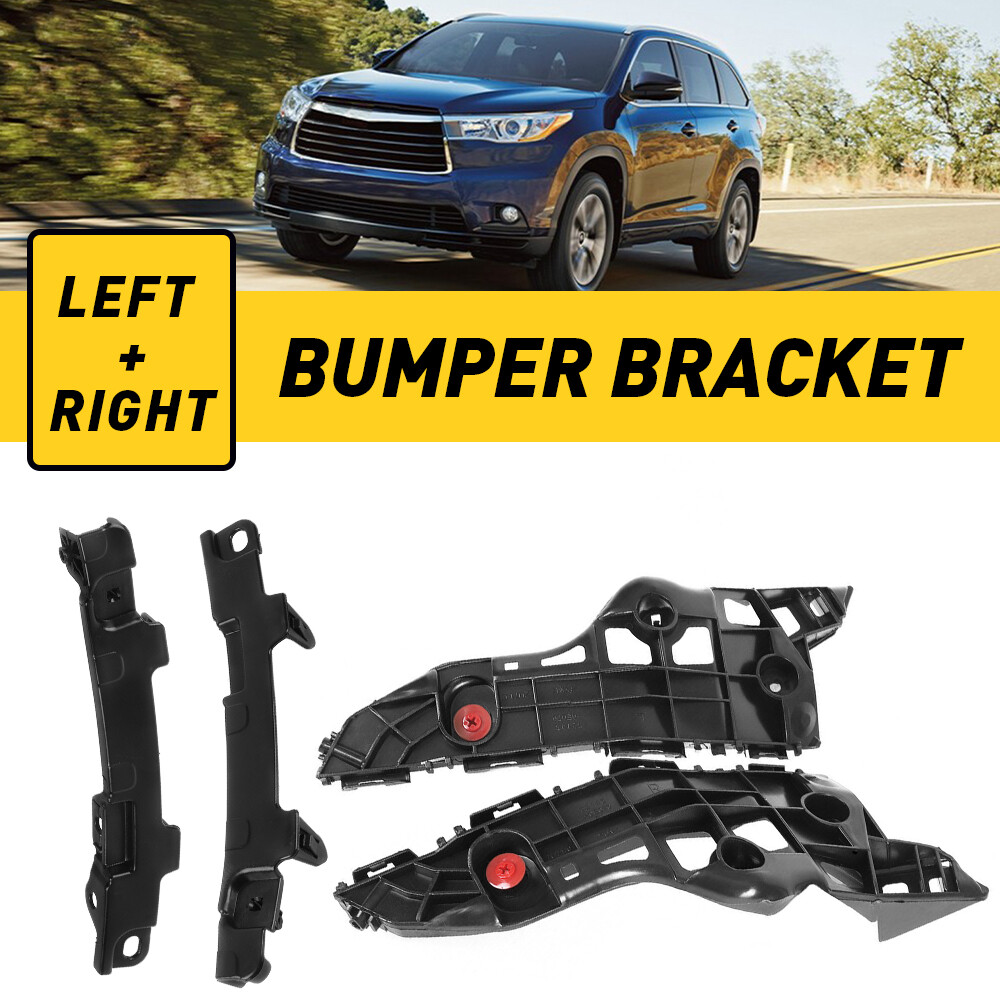 2014-2019 Toyota Highlander Bumper Retainer Bracket Set Front Support Holder 4PC