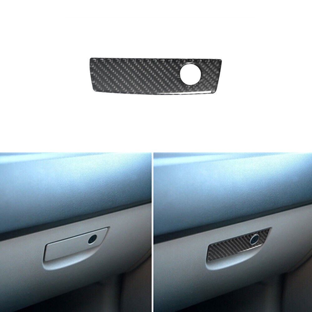 Carbon Fiber Glove Box Handle Decorative Cover Trim For Chrysler 300 2005-07