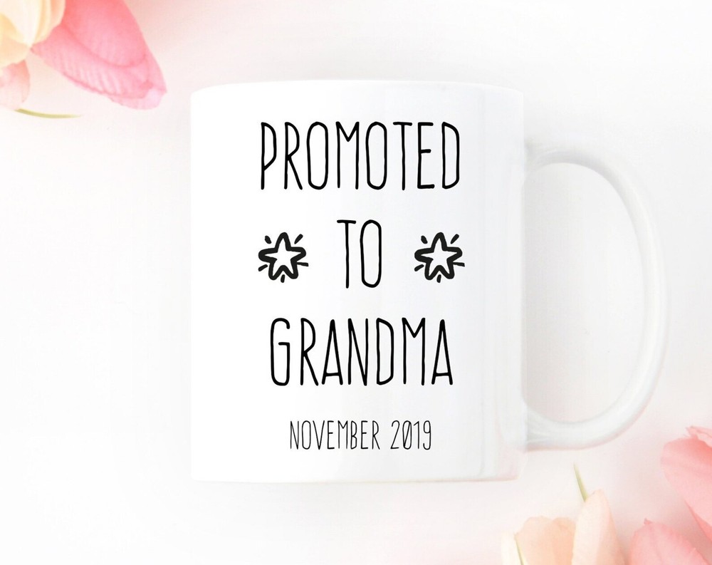 Baby Announcement Grandparent Mug Baby Announcement Grandma Mug New Grandma Gift